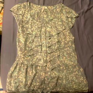 Sheer lightweight blouse.